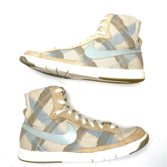 NIKE 2008-2009 Vintage Blue & Tan Blazer Mid Sneaker - Picture 12 of 12